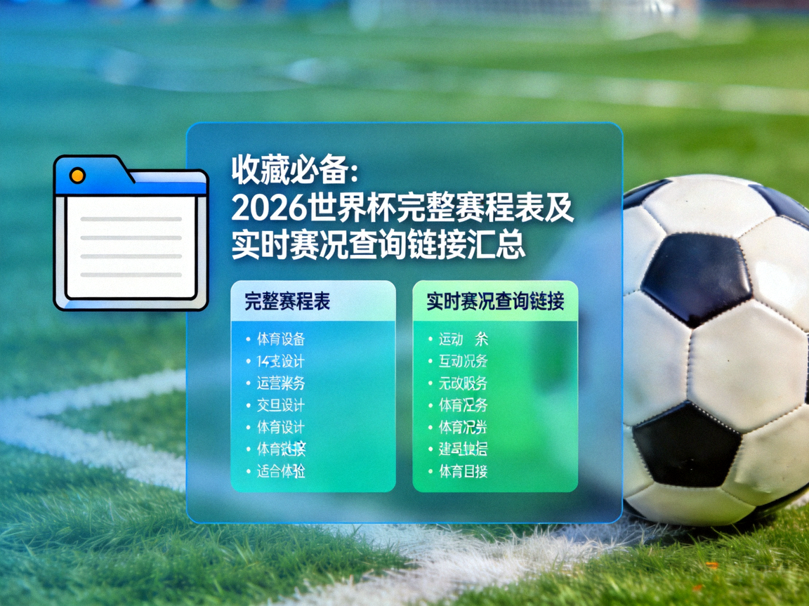 收藏必备：2026世界杯完整赛程表及实时赛况查询链接汇总 配图 收藏夹与足球